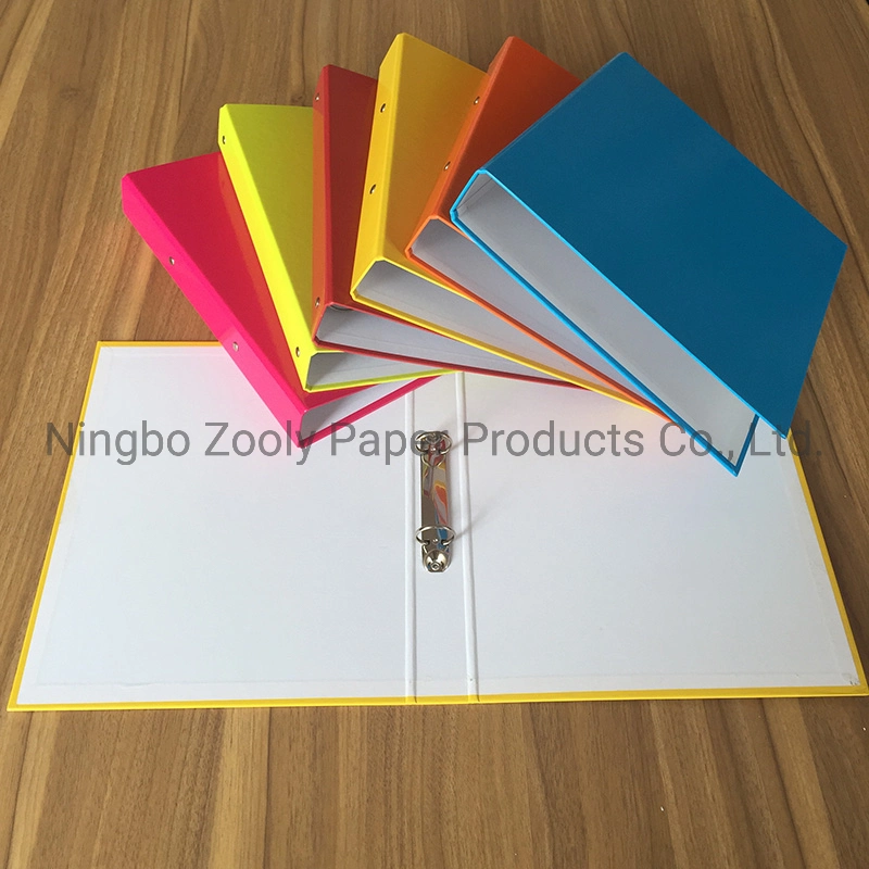 Assorted Color Printing A4 FC 3" Paper Lever Arch File Clip File Ring Binder 2" Paper Lever Arch File Folder